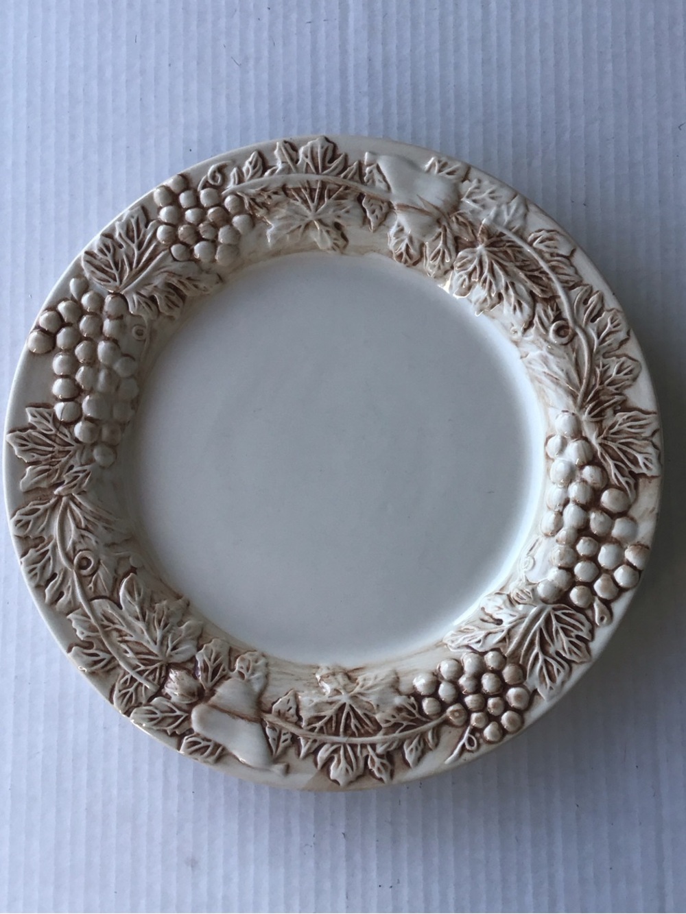 Set of 2 Dinner Plates - Vineyard Collection by Euro Ceramica 11”